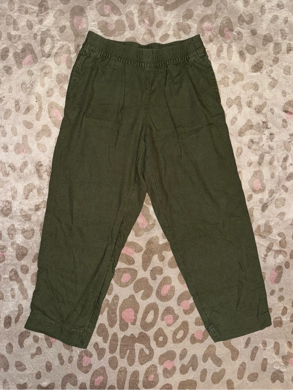 Old Navy Olive Green Wide-Leg Pants